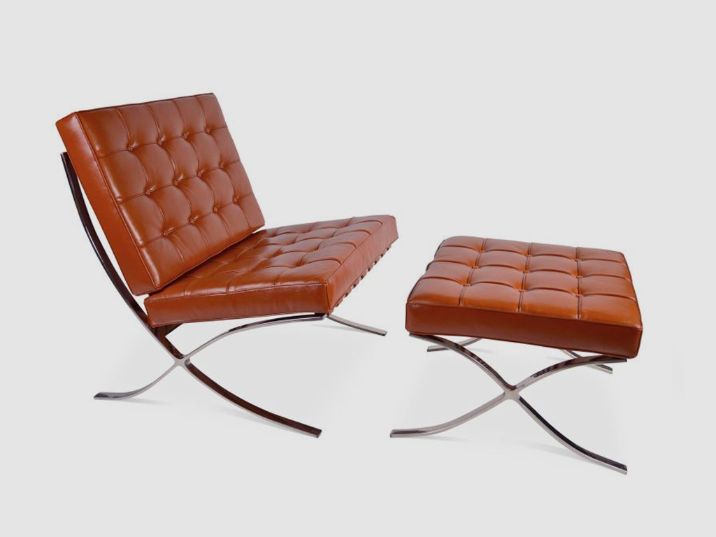 pieza de el salón: la silla Barcelona, de Mies Van der Rohe, 1929 – Vilanova Peña