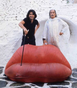 Sofá labios Maes West. óScar Tusquets y Salvador Dalí, 1972