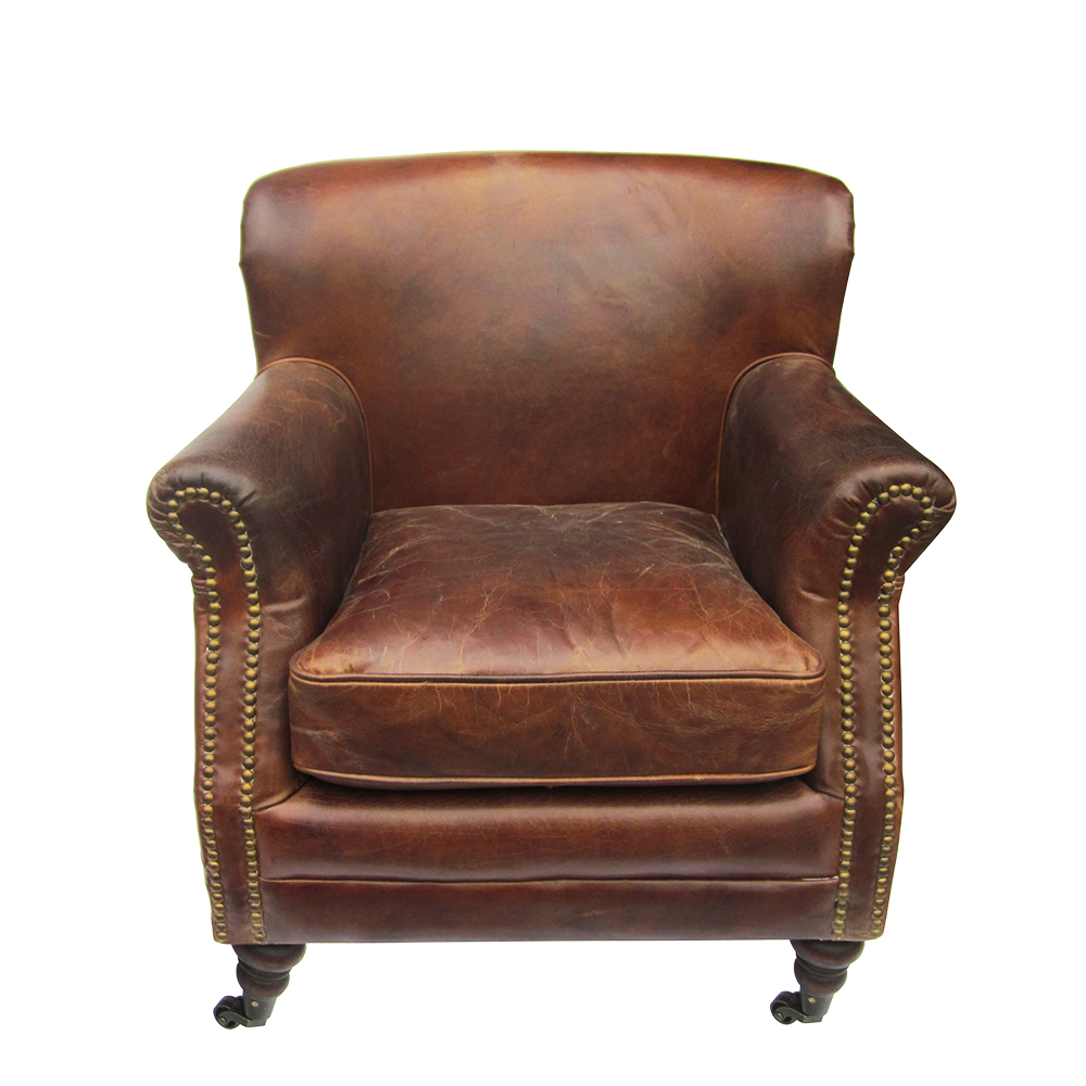 Sillón piel envejecida