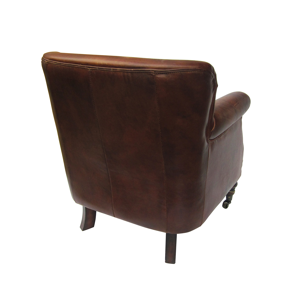 Trasera sillón inglés piel