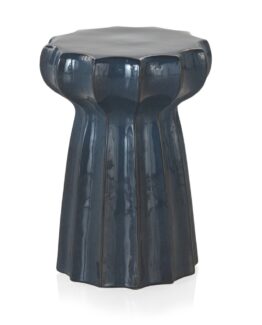Taburete/Mesa auxiliar cerámica Azul noche