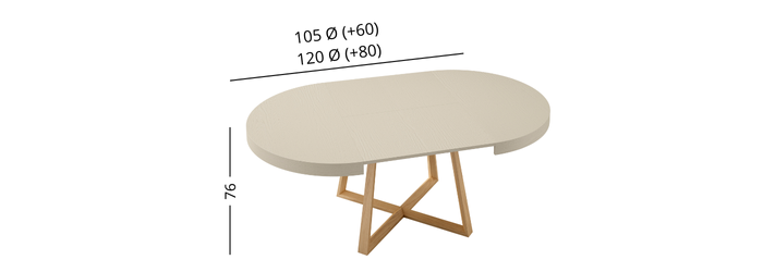 Mesa comedor Golden - Imagen 3