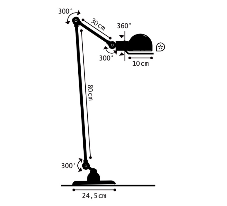 Signal SI833 Lámpara de Pie Pulida - Imagen 2