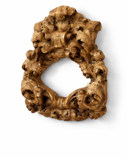 Cornucopia de madera dorada