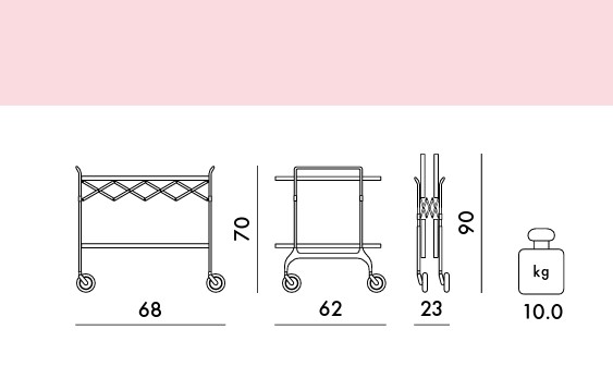 Carrito Gastone plegable - Imagen 3
