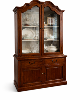 Vitrina roble con interior claro