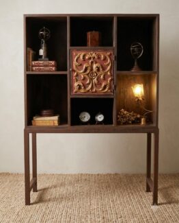 Bargueño mueble auxiliar forja