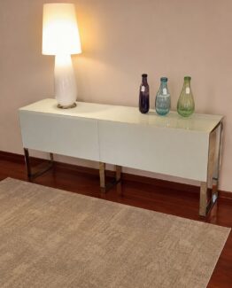 Aparador Cristal blanco con espejo